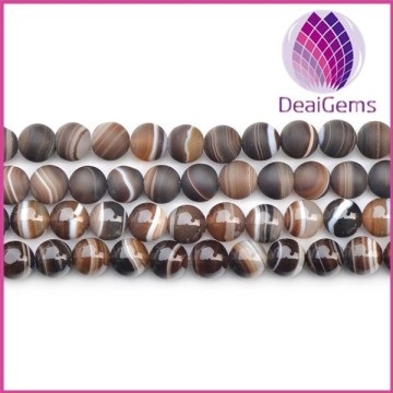 Wholesale high quality striped agate loose beads