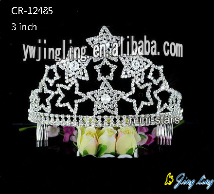 Patriotic Crown Star Tiaras Wedding Hair accessories