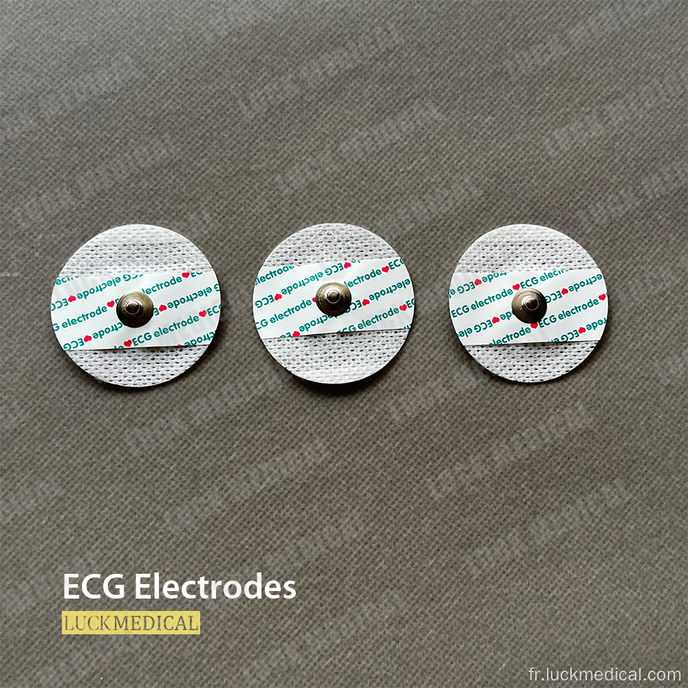 Électrodes ECG jetables bon marché pour la machine Holter ECG