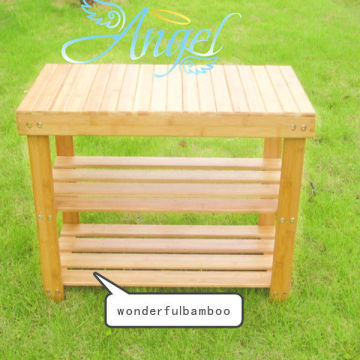 natural bamboo shoes rack bench