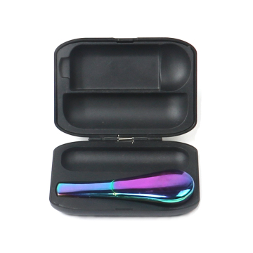 Factory direct metal spoon  set acrylic boxed smoking pipe colorful smoking set