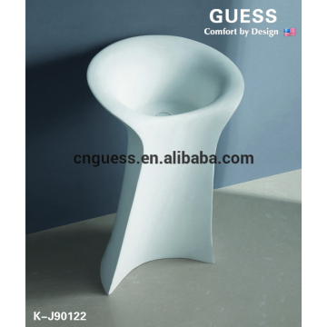 Artificial stone wash basin,freestanding basin, artificial stone basinK-J90122