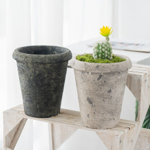 Pastoral Coarse Pottery Flower Pots for Home and Commercial Use