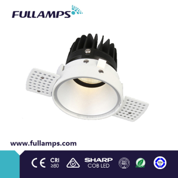 10W 15W 18W rimless recessed downlight 15 24 degree dimmable 3000K