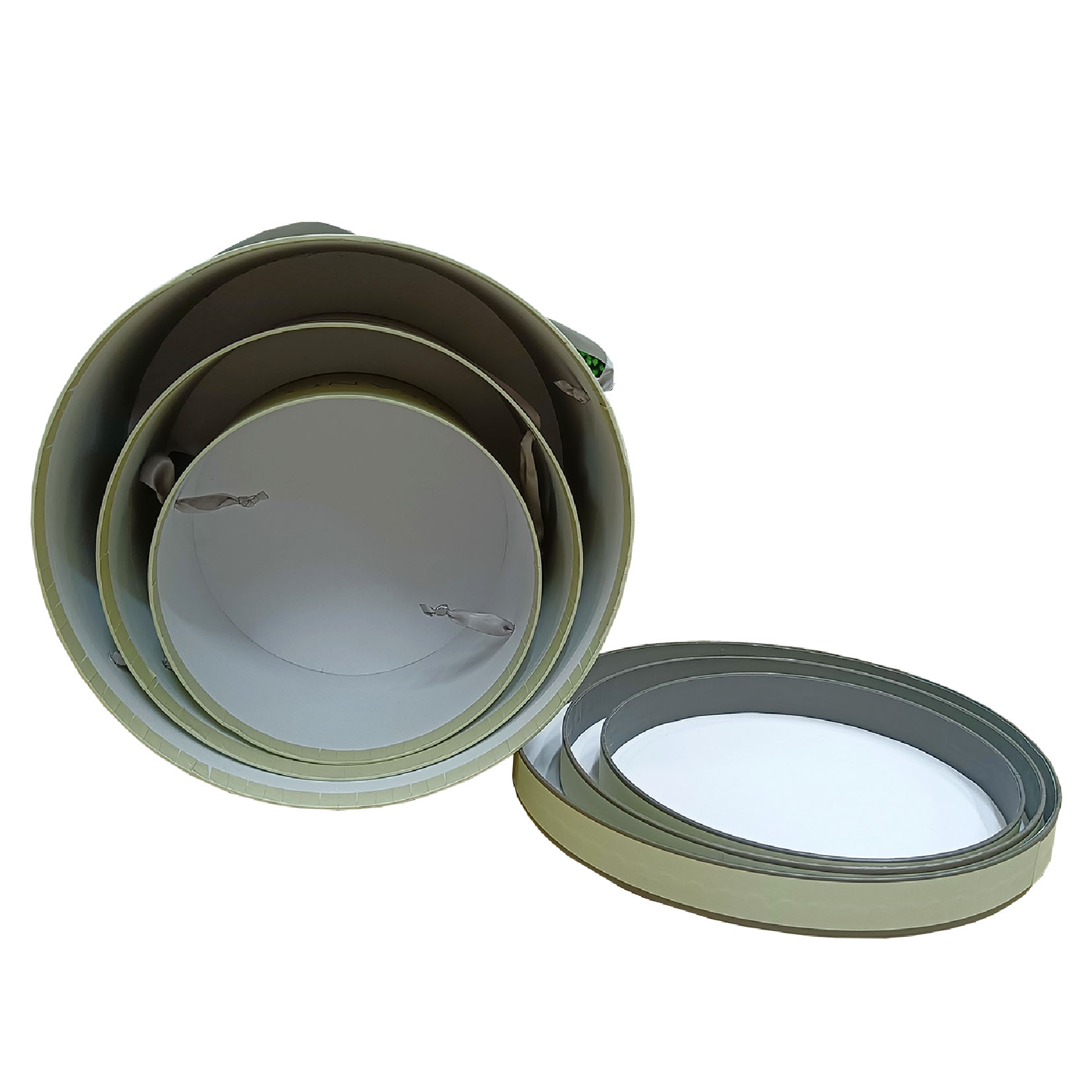Flat edge round paper gift tube box for Tea flower