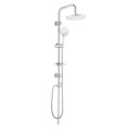 Matte black adjustable water pressure bathroom shower set