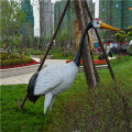 simulación de fibra de vidrio escultura animal-aves