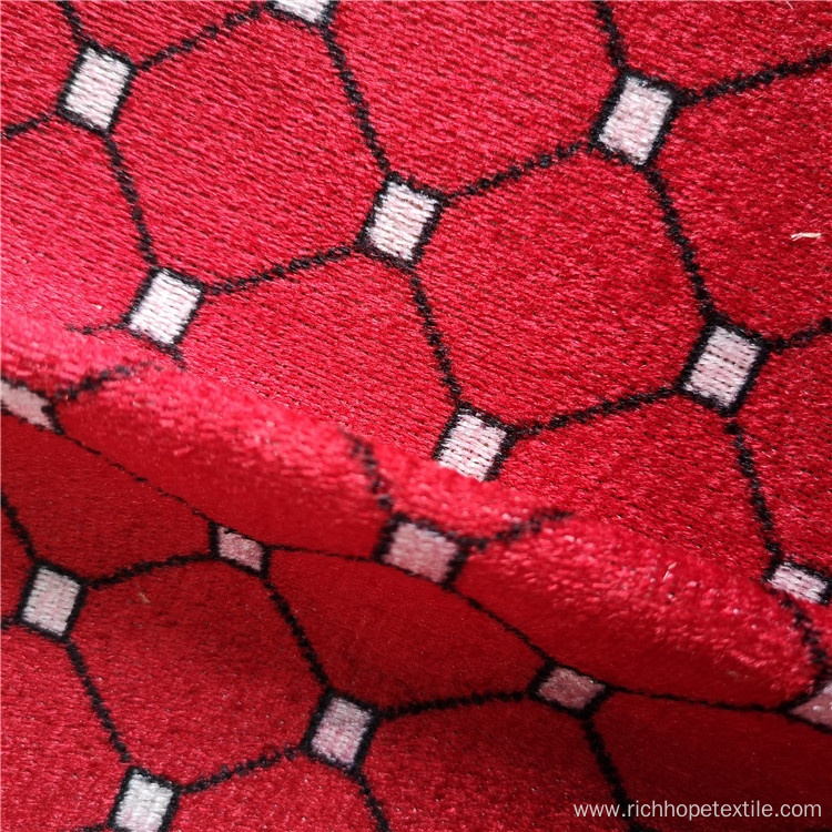 Velvet Polyester Fabric Upholstery Printed Fabric For Sale