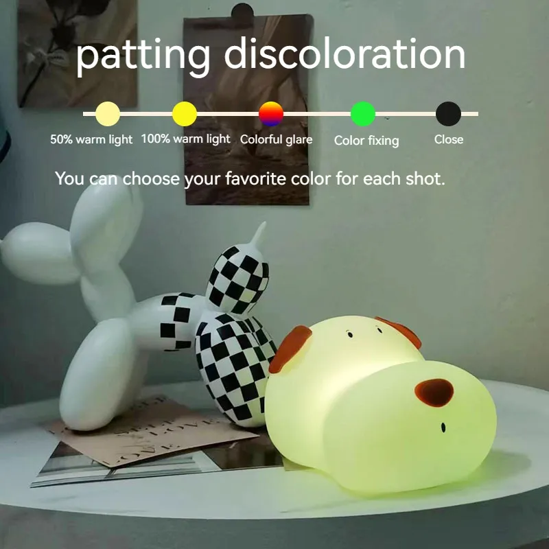 Adorable Silicone Night Light with Colorful Timer Feature