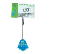 Liquid Acrylic Memo Clip Stand with Customized Floaters