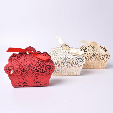Hollow Carved Wedding Favor Candy Boxes