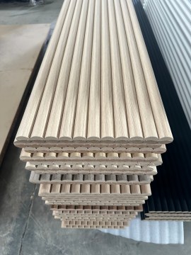 Minimalist MDF Wave Wall Panel Rapid Installation System