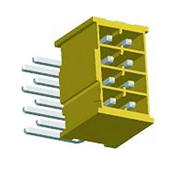 Σειρά 2.54mm pitch 90 ° Wafer Double Row Connector