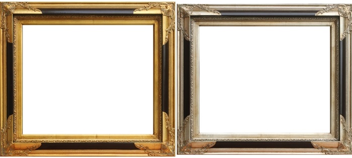 European Baroque Style Gold/Silver Classical Large Painting Frames