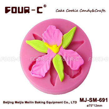 Orchid cup cake silicone mould,cup cake decorating tools,cake design maker