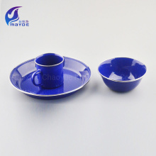 Dining Essentials Including Dinner Plates Salad Plates Metal Bowls Enamel Drinkware and Dinnerware Sets