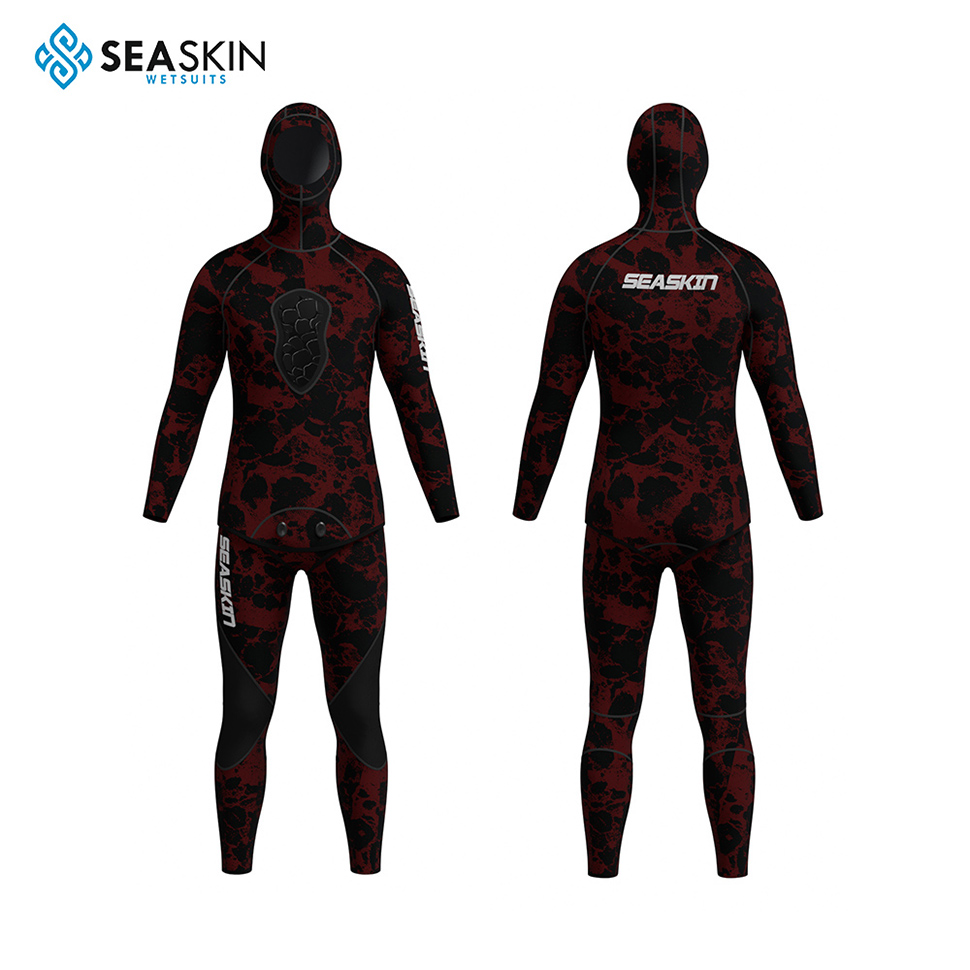 Impression personnalisée Seaskin Men de camouflage 3 mm Spearfishing wetsousses