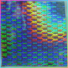 hologram foil sticker, anti-counterfeit hologram sticker