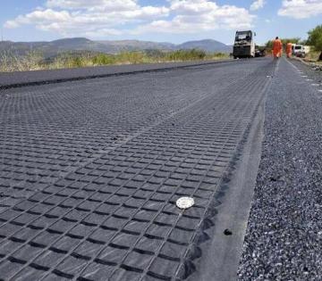 Polyester Geogrid Knitting With Geogtextile Composites