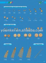 Metal Pave's Beads & Brass Beads &Tassel & Tail Chain