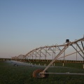 نظام الري بالرش المحوري لأحواض المزرعة