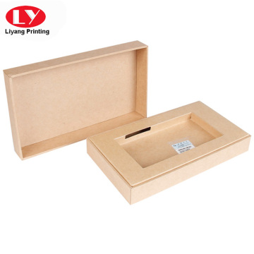 Custom Brown Paperboard Cellphone Packing Box