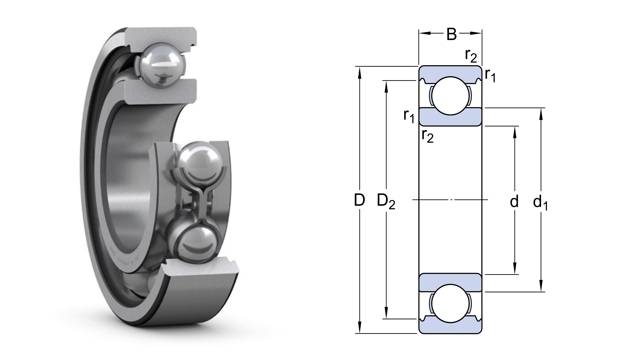 Stock bearing 6002 2RS GOST Deep Groove Ball Bearing 180102