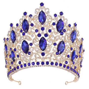 Rose Bessie Pageant Tiaras, Big Crowns, and Wedding Party Accessories: Glamorous Miss World Crown Collections