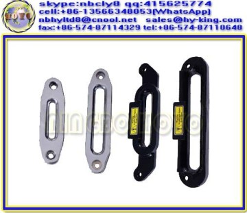 Aluminium fairlead , 4x4 atv fairlead hawse , black utv steel hawse fairlead