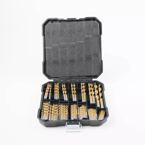 Hot selling 99PCS Ti-Coated Twist Drill Bit Set 118 Degree HSS Drill Bits for Metal, Wood and Plastic