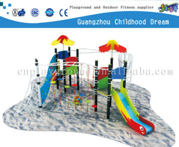(HD-14004)Outdoor playground climber with slides