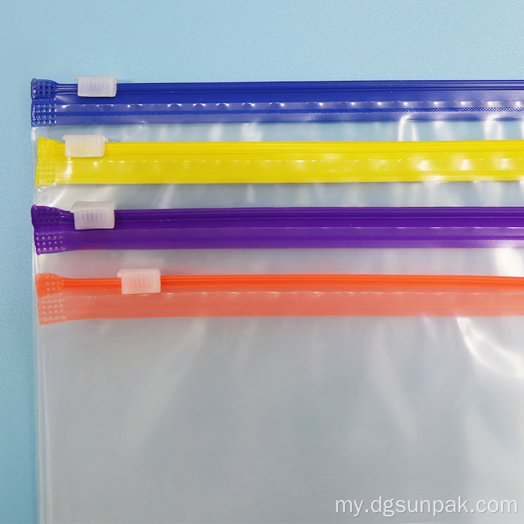 Transparent အဝတ်အစား zip custom ziplock အိတ်များ