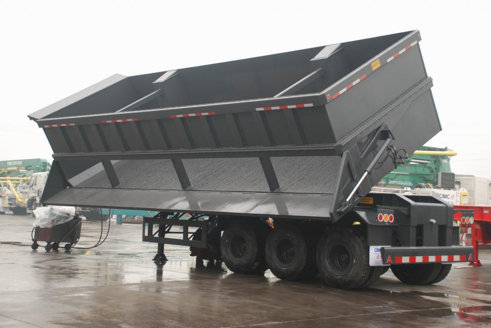 Work2 Tri Axle Side Dump Semi Trailer