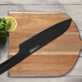 Cuchillo Santoku de línea negra de óxido de 7 &#39;&#39;