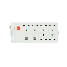 6 kuburitsa simba 4 usb UK yekuwedzera socket