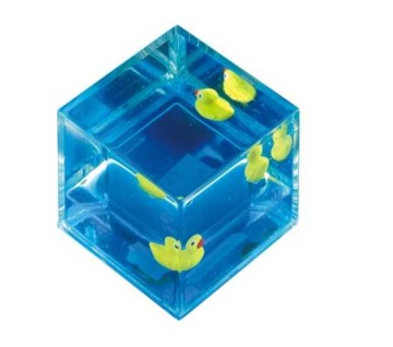 cube acrylic paperweight