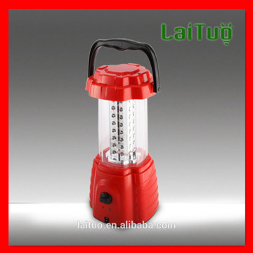 Red recharging led lantern lamp
