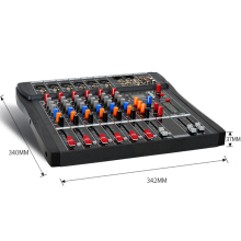 Professional 6-Channel USB DJ Audio Mixer: High-Quality Sound Mixing Console