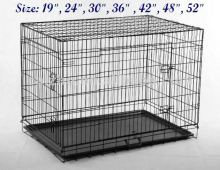 7 Sizes of 2 Doors Folding Dog Cage Dog Crate Dog House