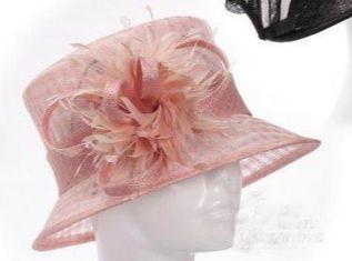 Elegant Soft Feather Sinamay Ladies Hats For Wedding Decora