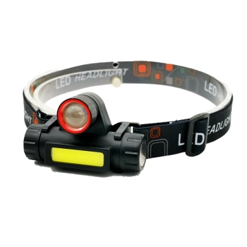 Rechargeable Zoom LED Lantern Headlamp with Battery for Outdoor Activities