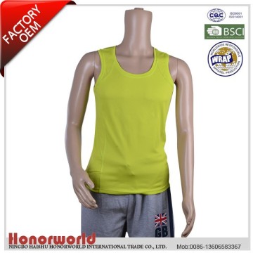100% polyester sleeveless top / 100% polyester womens knitted singlet / 100% polyester girls tank top