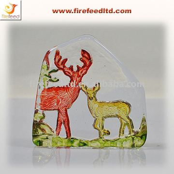 Deer Crystal Glass Craft