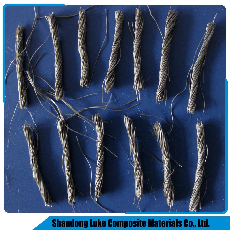 China Synthetic PP Twisted Fibers for concrete