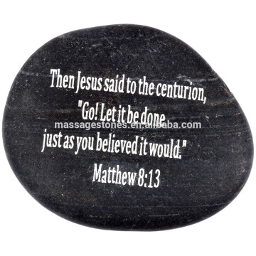 Zen stone, Engraved inspirational word stone