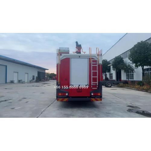 Sinotruk howo 4x2 camión de lucha contra incendios de espuma de agua