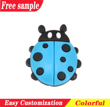 Vivid ladybug style PVC soft decoration