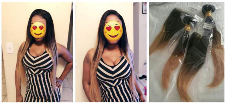 Brazilian Ombre Blonde Colored 3 Tones Peruvian Human Hair Weaves With Frontal, Brazilian Ombre Blonde Colored 3 Tones Hair