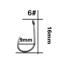 New Arrival Black Coated High Carbon Steel Barbless Carp Fishing Hooks