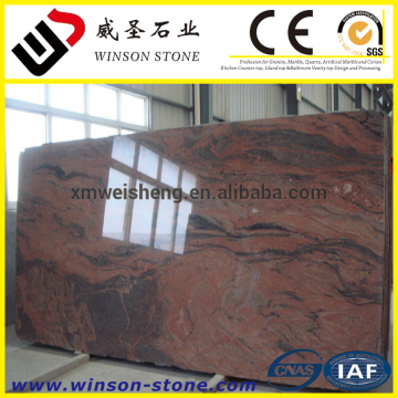 multicolor red color high quality granite slab